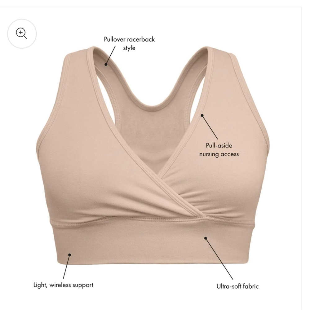 Set of FIVE Kindred Bravely Terry Racerback Bras
